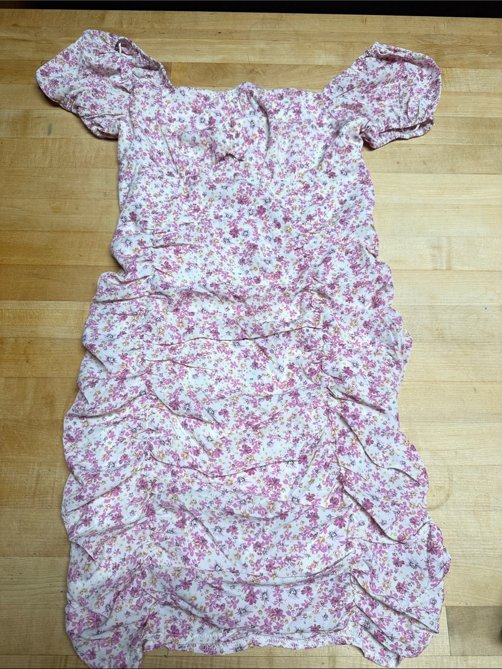 Princess Polly Pink Floral Ruffle Mini Dress